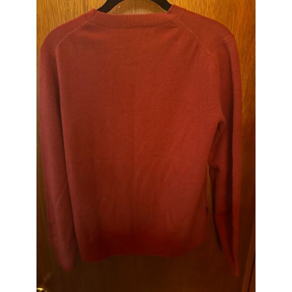 VINCE RUST CASHMERE PULL OVER SWEATER W/SIDE SLITS; SIZE XS - Picture 2 of 3